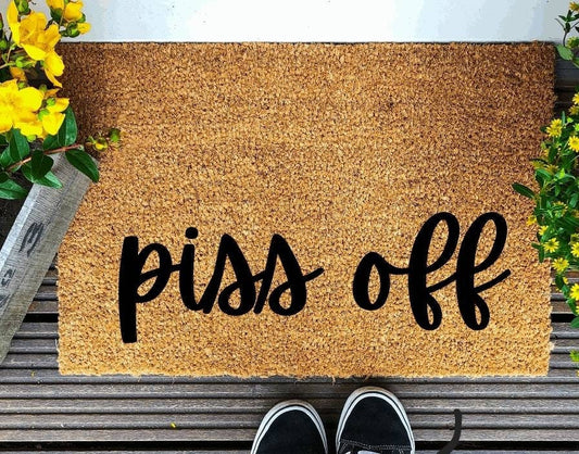 Door mat, P Off, funny, adult