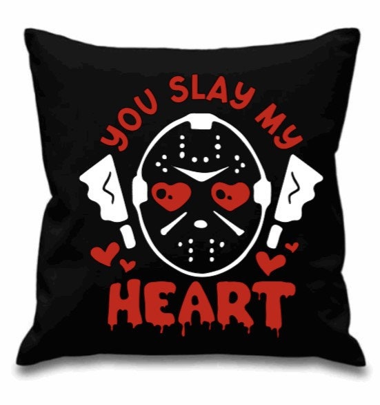 Valetines gift cushion, horror fan