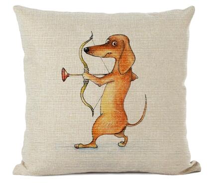 Sausage Dog Cushion Cover