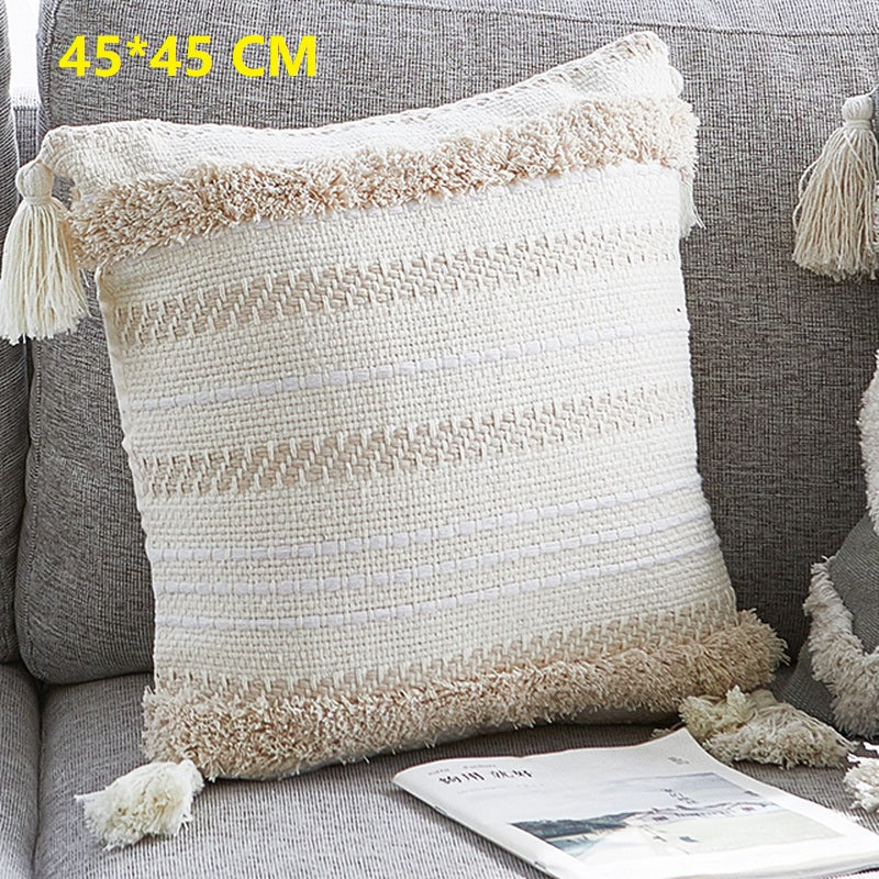 Tassel ethnic cushion