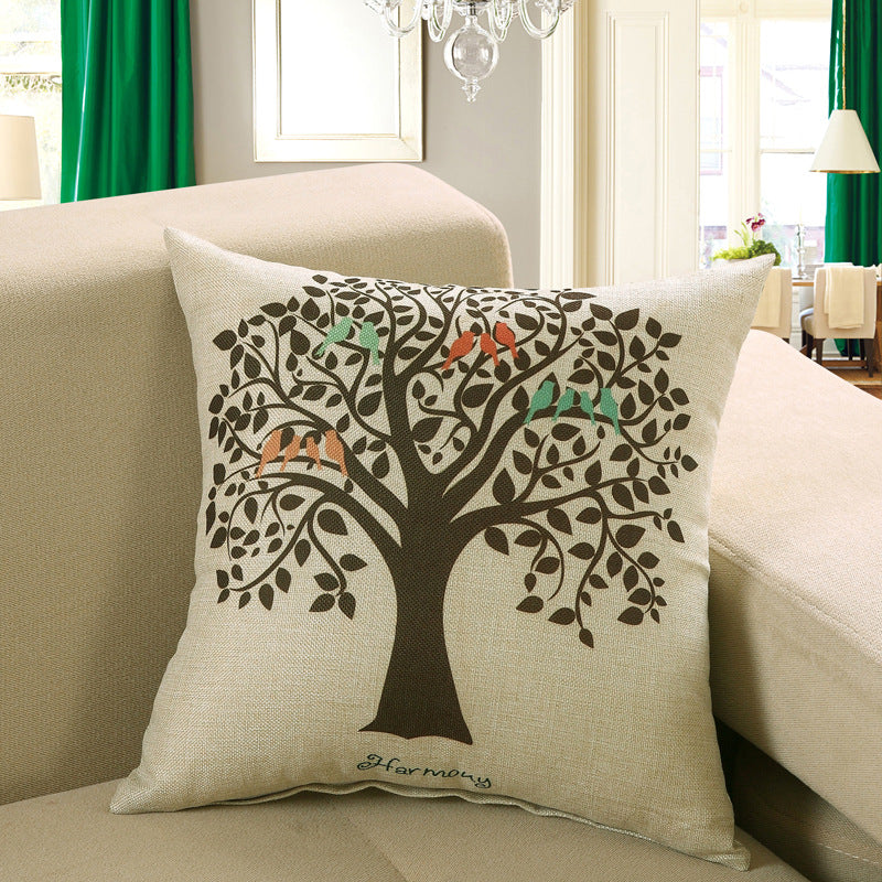 Printed sofa cushion cover