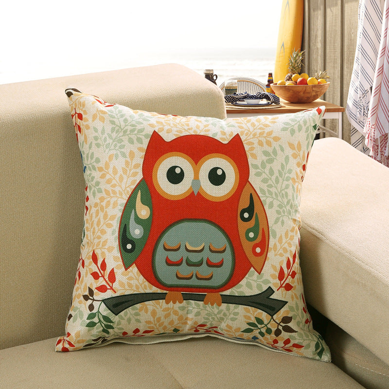 Printed sofa cushion cover