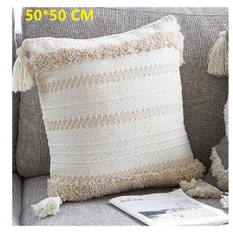 Tassel ethnic cushion